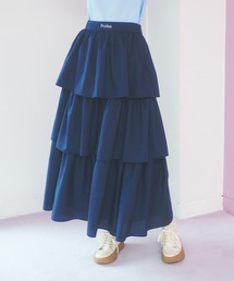 Poika（ポイカ）の「ウエスト刺繍ティアードスカート（スカート）」