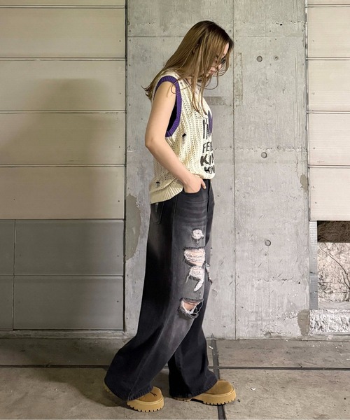 sedacle(セダクル)の「ハートロゴニットベスト(ベスト・レディース・パープル/レッド・SMALL/MEDIUM/LARGE)」の12枚目の写真