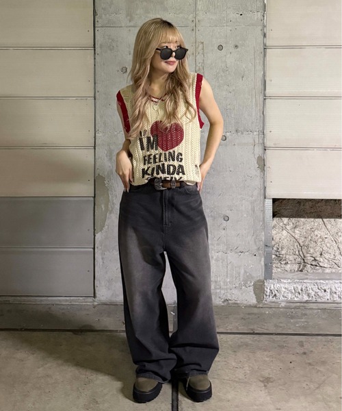 sedacle(セダクル)の「ハートロゴニットベスト(ベスト・レディース・パープル/レッド・SMALL/MEDIUM/LARGE)」の18枚目の写真