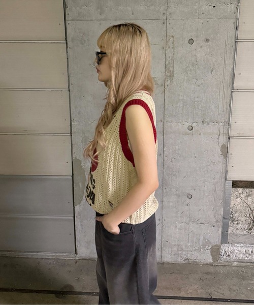 sedacle(セダクル)の「ハートロゴニットベスト(ベスト・レディース・パープル/レッド・SMALL/MEDIUM/LARGE)」の15枚目の写真