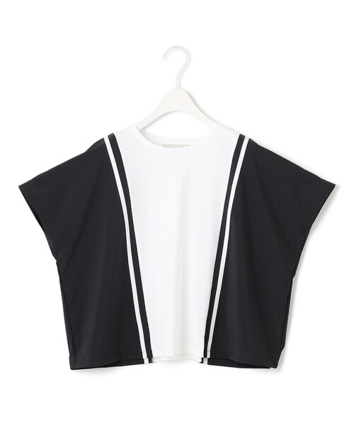 ICB(アイシービー)の「シルケットスムースコンビ バイカラーカットソー(Tシャツ/カットソー・レディース・グレー系7/ブルー系7/アイボリー系7・LARGE/X-LARGE)」の12枚目の写真