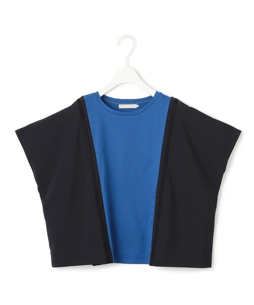 ICB(アイシービー)の「シルケットスムースコンビ バイカラーカットソー(Tシャツ/カットソー・レディース・グレー系7/ブルー系7/アイボリー系7・LARGE/X-LARGE)」の14枚目の写真