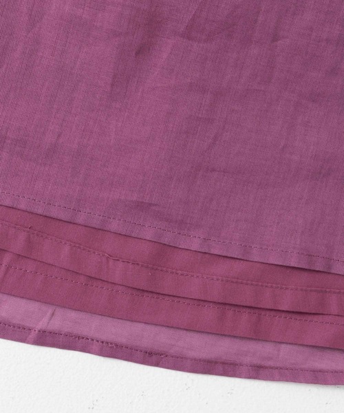 URBAN RESEARCH DOORS（アーバンリサーチドアーズ）の「『UR TECH』ボイルギャザースカート（スカート・レディース・チャコールグレー/ロイヤルブルー/パープル・MEDIUM）」の21枚目の写真