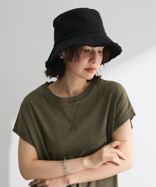 Green　Parks（グリーンパークス）の「・ツイルフリンジハット（ハット・レディース・ピンク/ブラック/チャコールグレー・FREE）」の11枚目の写真