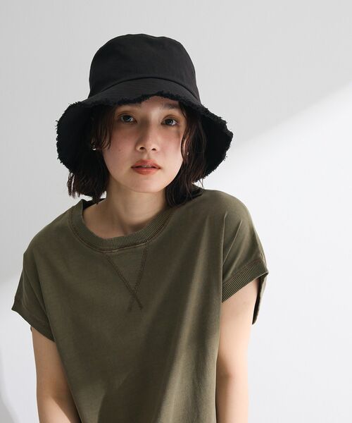 Green　Parks（グリーンパークス）の「・ツイルフリンジハット（ハット・レディース・ピンク/ブラック/チャコールグレー・FREE）」の13枚目の写真