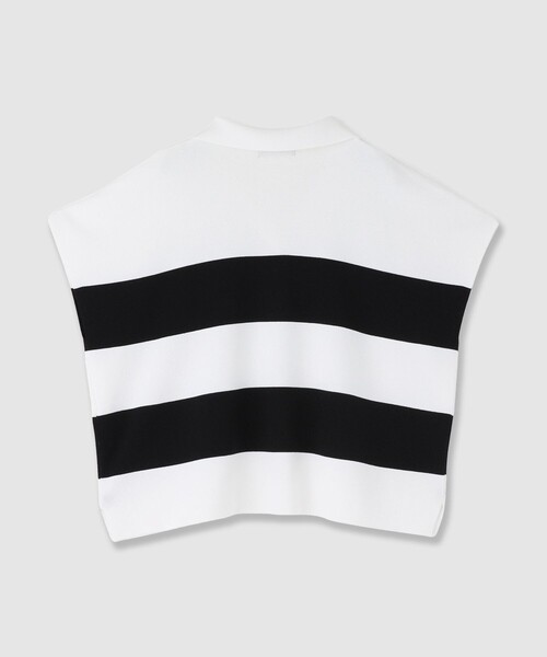 allureville（アルアバイル）の「◇ サマーラガーシャツ（ニット/セーター・レディース・ホワイト系その他/ネイビー/オレンジ・2）」の4枚目の写真