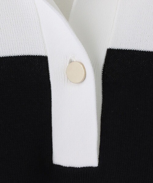 allureville（アルアバイル）の「◇ サマーラガーシャツ（ニット/セーター・レディース・ホワイト系その他/ネイビー/オレンジ・2）」の7枚目の写真