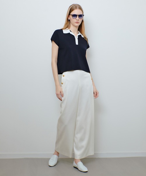 allureville（アルアバイル）の「◇ サマーラガーシャツ（ニット/セーター・レディース・ホワイト系その他/ネイビー/オレンジ・2）」の20枚目の写真