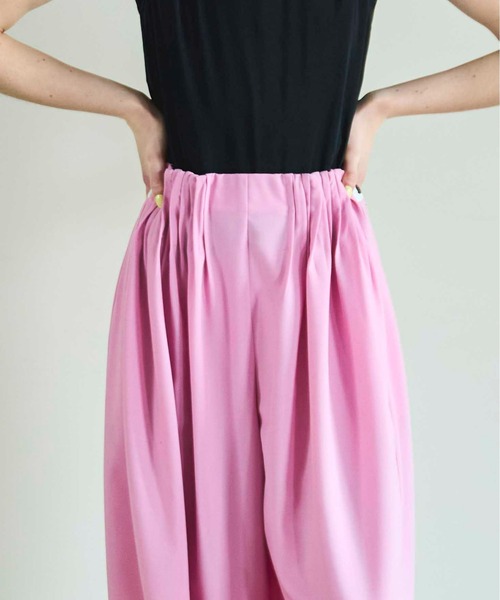☆韓国の人気【ONGO】☆basic pintuck pant.s☆ピンタックパンツ CINOH｜2wayツイル ウォッシャブル ドローストリング ピンタック