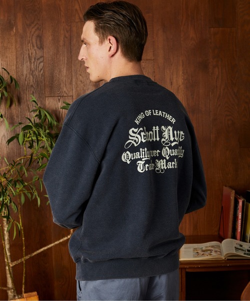 Schott/ショット/QUALITY OVER QUANTITY CREW SWEAT/クオリティ オーバー クアンティティ クルースウェット