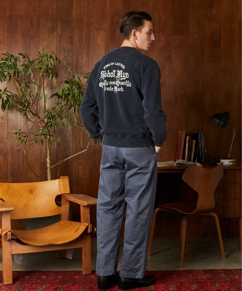 Schott(ショット)の「Schott/ショット/QUALITY OVER QUANTITY CREW SWEAT/クオリティ オーバー クアンティティ クルースウェット(スウェット・メンズ・ネイビー/ブラック/レッド・2XL/XL/L/M)」の5枚目の写真