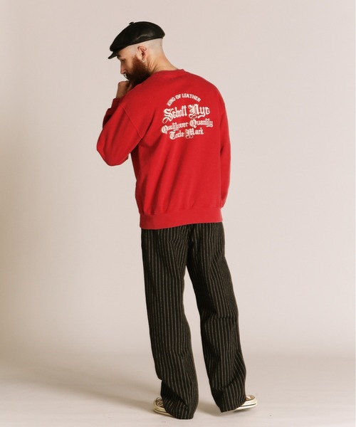 Schott(ショット)の「Schott/ショット/QUALITY OVER QUANTITY CREW SWEAT/クオリティ オーバー クアンティティ クルースウェット(スウェット・メンズ・ネイビー/ブラック/レッド・2XL/XL/L/M)」の22枚目の写真