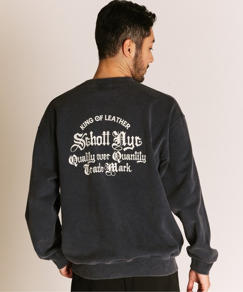 Schott(ショット)の「Schott/ショット/QUALITY OVER QUANTITY CREW SWEAT/クオリティ オーバー クアンティティ クルースウェット(スウェット・メンズ・ネイビー/ブラック/レッド・2XL/XL/L/M)」の10枚目の写真