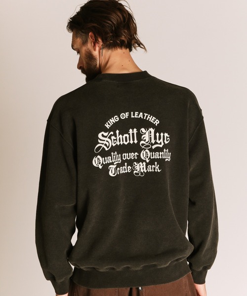 Schott(ショット)の「Schott/ショット/QUALITY OVER QUANTITY CREW SWEAT/クオリティ オーバー クアンティティ クルースウェット(スウェット・メンズ・ネイビー/ブラック/レッド・2XL/XL/L/M)」の8枚目の写真