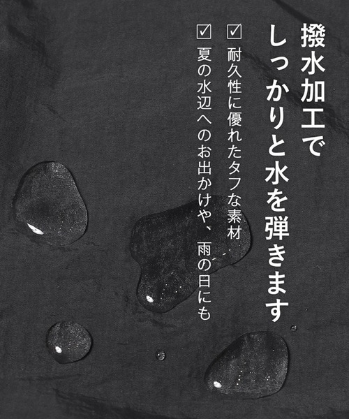 coca（coca）（コカ）の「ナイロンワッシャーサイドラインドレス 撥水（ワンピース・レディース・ホワイト/ブラック・L/M）」の3枚目の写真