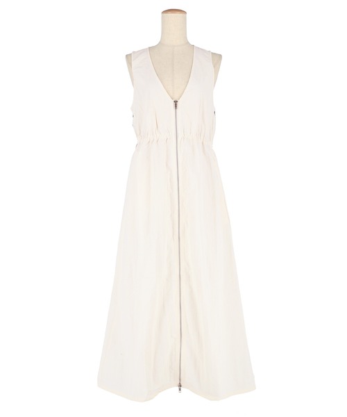 coca（coca）（コカ）の「ナイロンワッシャーサイドラインドレス 撥水（ワンピース・レディース・ホワイト/ブラック・L/M）」の9枚目の写真