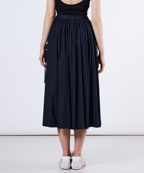 DOUBLE STANDARD CLOTHING（ダブルスタンダードクロージング）の「リボンタイプライタスカート（スカート・レディース・ネイビー/ダークブラウン・36/38）」の13枚目の写真