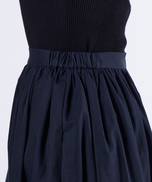 DOUBLE STANDARD CLOTHING（ダブルスタンダードクロージング）の「リボンタイプライタスカート（スカート・レディース・ネイビー/ダークブラウン・36/38）」の16枚目の写真