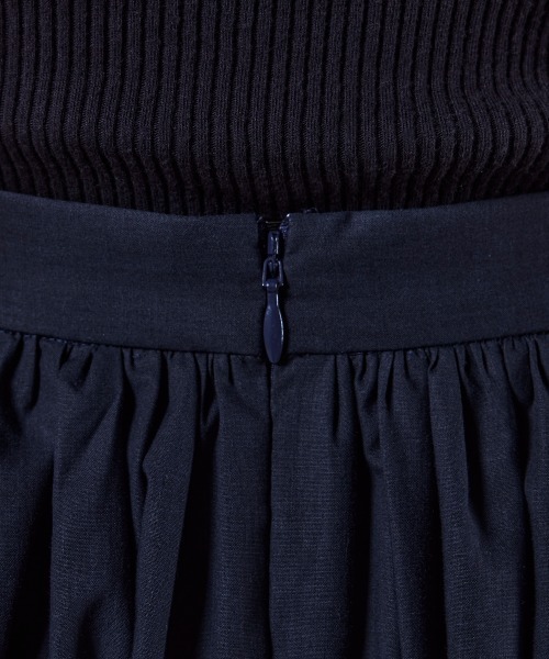 DOUBLE STANDARD CLOTHING（ダブルスタンダードクロージング）の「リボンタイプライタスカート（スカート・レディース・ネイビー/ダークブラウン・36/38）」の18枚目の写真