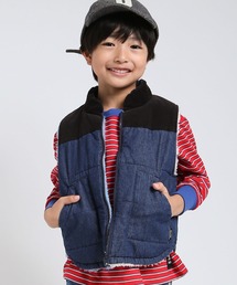 DILASH | デニム×ボア リバーシブルベスト(その他アウター)