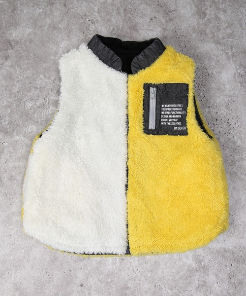 DILASH（ディラッシュ）の「デニム×ボア リバーシブルベスト（その他アウター・キッズ・ネイビー/ブルー/ブラック・140/130/120/110/100/90/80）」の14枚目の写真