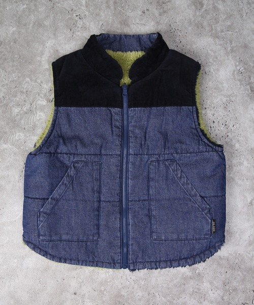 DILASH（ディラッシュ）の「デニム×ボア リバーシブルベスト（その他アウター・キッズ・ネイビー/ブルー/ブラック・140/130/120/110/100/90/80）」の16枚目の写真