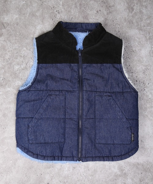 DILASH（ディラッシュ）の「デニム×ボア リバーシブルベスト（その他アウター・キッズ・ネイビー/ブルー/ブラック・140/130/120/110/100/90/80）」の15枚目の写真