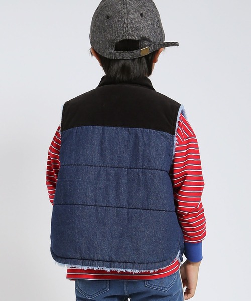 DILASH（ディラッシュ）の「デニム×ボア リバーシブルベスト（その他アウター・キッズ・ネイビー/ブルー/ブラック・140/130/120/110/100/90/80）」の20枚目の写真