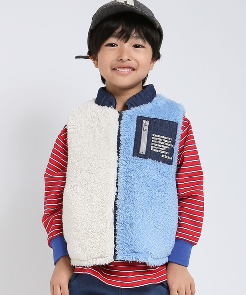 DILASH（ディラッシュ）の「デニム×ボア リバーシブルベスト（その他アウター・キッズ・ネイビー/ブルー/ブラック・140/130/120/110/100/90/80）」の22枚目の写真