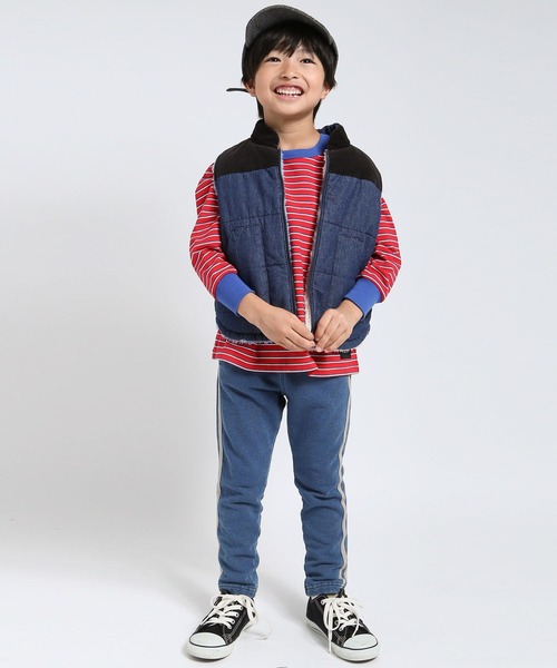 DILASH（ディラッシュ）の「デニム×ボア リバーシブルベスト（その他アウター・キッズ・ネイビー/ブルー/ブラック・140/130/120/110/100/90/80）」の21枚目の写真