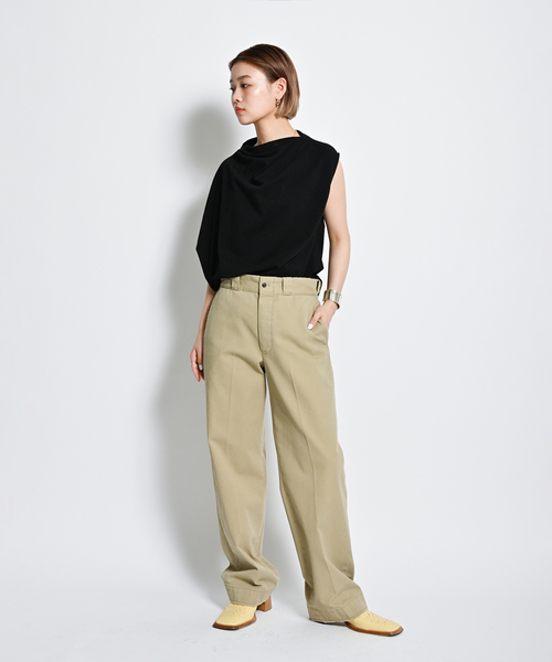 CITYSHOP（シティーショップ）の「ASYMMETRY CUT TOP：カットソー（Tシャツ/カットソー・レディース・ホワイト/ブラック/チャコールグレー・FREE）」の11枚目の写真