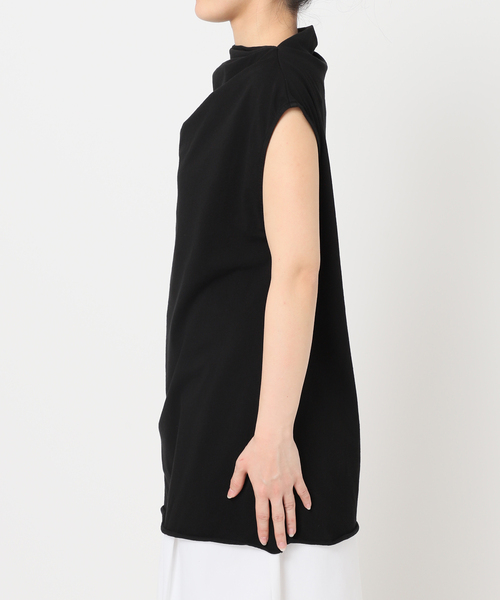 CITYSHOP（シティーショップ）の「ASYMMETRY CUT TOP：カットソー（Tシャツ/カットソー・レディース・ホワイト/ブラック/チャコールグレー・FREE）」の20枚目の写真