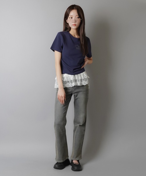 SPINNS（スピンズ）の「腰巻きレイヤード！ レース巻きスカート/3段/ラップスカート/腰巻き（スカート・レディース・ホワイト・ONESIZE）」の10枚目の写真