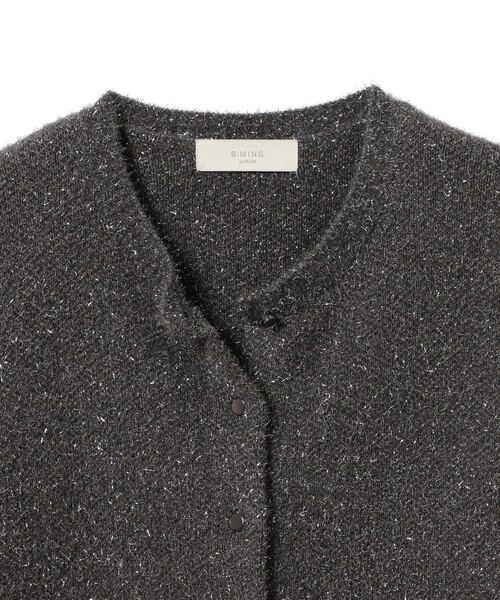 B:MING by BEAMS（ビーミングバイビームス）の「ラメ ニット カーディガン (手洗い可)（カーディガン/ボレロ・レディース・ライトブルー/ブラック/グレー・ONE SIZE）」の11枚目の写真
