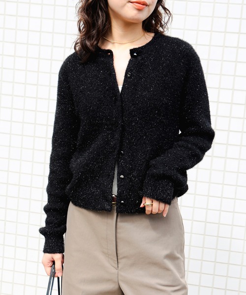 ラメ ニット カーディガン（カーディガン/ボレロ）｜B:MING by