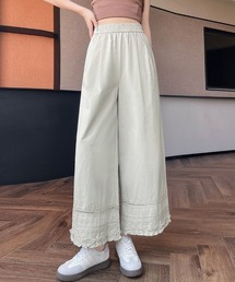 裾レースデザインペチパンツ