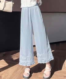 裾レースデザインペチパンツ