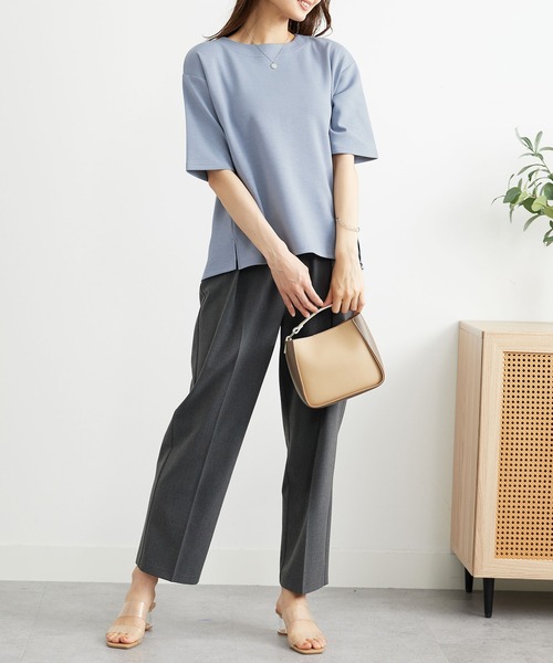 BELLUNA PLUS(ベルーナ)の「とろりん触感!ゆったりプルオーバー(Tシャツ/カットソー・レディース・アイボリー/ライラック/ピンク・LARGE/MEDIUM/X-LARGE)」の10枚目の写真