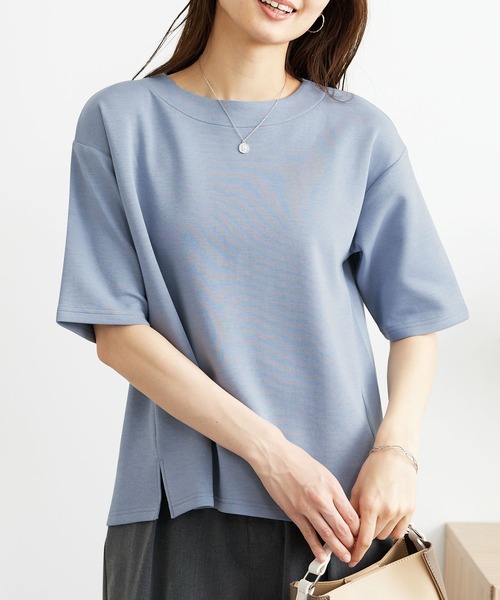 BELLUNA PLUS(ベルーナ)の「とろりん触感!ゆったりプルオーバー(Tシャツ/カットソー・レディース・アイボリー/ライラック/ピンク・LARGE/MEDIUM/X-LARGE)」の14枚目の写真