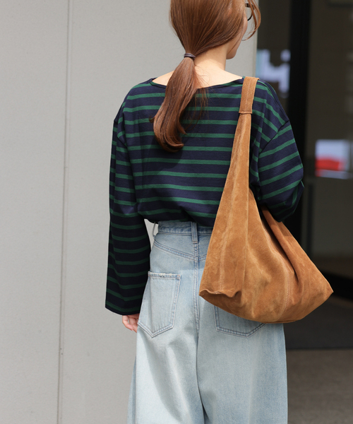 JOURNAL STANDARD relume（ジャーナルスタンダード　レリューム）の「バスクボーダープルオーバー（Tシャツ/カットソー・レディース・ネイビー/ダークブルー/ボルドー/アイボリー・FREE）」の18枚目の写真