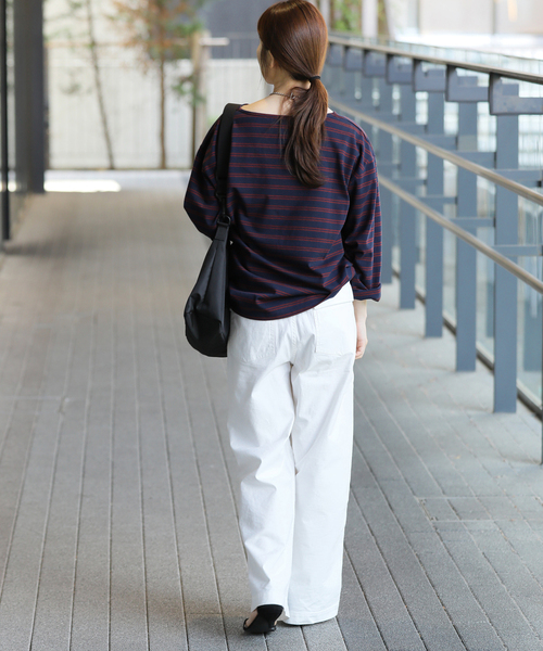 JOURNAL STANDARD relume（ジャーナルスタンダード　レリューム）の「バスクボーダープルオーバー（Tシャツ/カットソー・レディース・ネイビー/ダークブルー/ボルドー/アイボリー・FREE）」の20枚目の写真