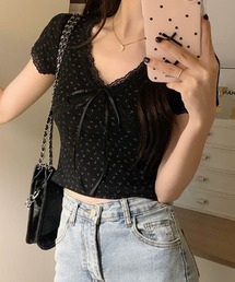 フロントクロス」に該当するTシャツ/カットソー（Vネック