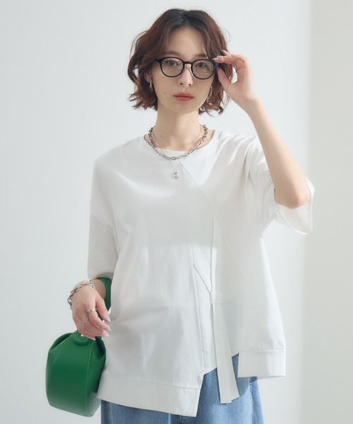 Paradise Picnic(パラダイスピクニック)の「テープデザインプルオーバー(Tシャツ/カットソー・レディース・ホワイト/ボルドー/ブラック・FREE)」の2枚目の写真