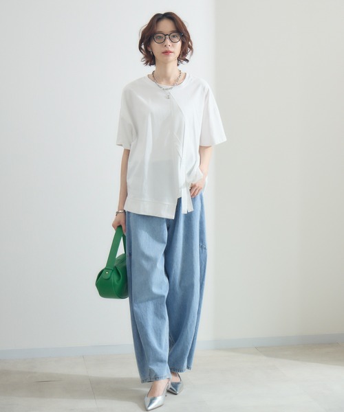 Paradise Picnic(パラダイスピクニック)の「テープデザインプルオーバー(Tシャツ/カットソー・レディース・ホワイト/ボルドー/ブラック・FREE)」の4枚目の写真