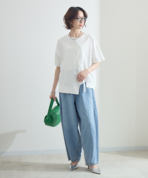Paradise Picnic(パラダイスピクニック)の「テープデザインプルオーバー(Tシャツ/カットソー・レディース・ホワイト/ボルドー/ブラック・FREE)」の5枚目の写真