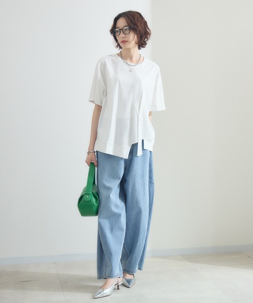 Paradise Picnic(パラダイスピクニック)の「テープデザインプルオーバー(Tシャツ/カットソー・レディース・ホワイト/ボルドー/ブラック・FREE)」の6枚目の写真