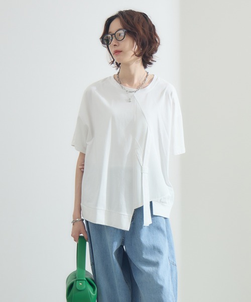 Paradise Picnic(パラダイスピクニック)の「テープデザインプルオーバー(Tシャツ/カットソー・レディース・ホワイト/ボルドー/ブラック・FREE)」の8枚目の写真