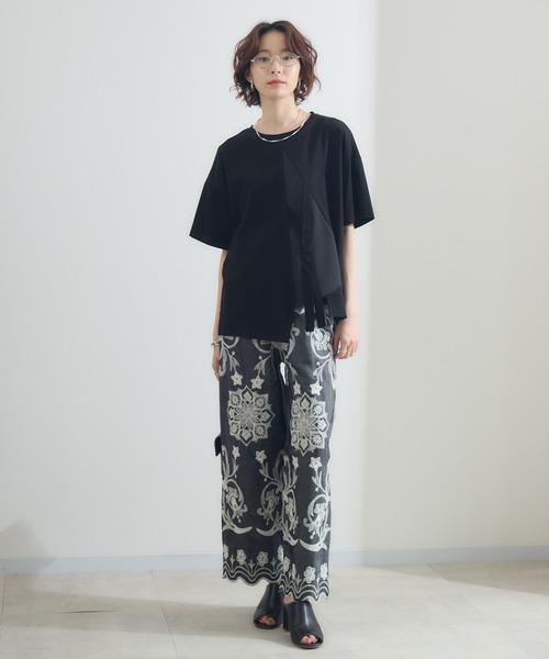 Paradise Picnic(パラダイスピクニック)の「テープデザインプルオーバー(Tシャツ/カットソー・レディース・ホワイト/ボルドー/ブラック・FREE)」の13枚目の写真
