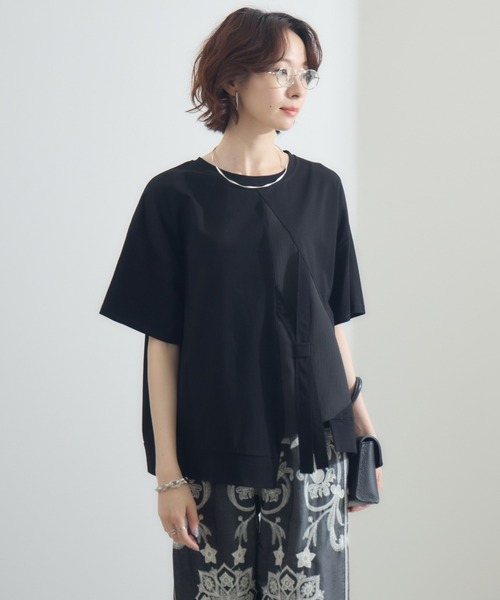 Paradise Picnic(パラダイスピクニック)の「テープデザインプルオーバー(Tシャツ/カットソー・レディース・ホワイト/ボルドー/ブラック・FREE)」の18枚目の写真