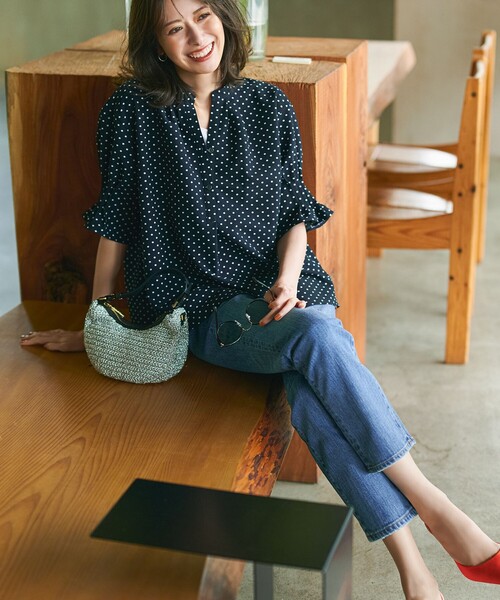 セール】【RED CARD TOKYO×23区】スリムストレート デニム パンツ